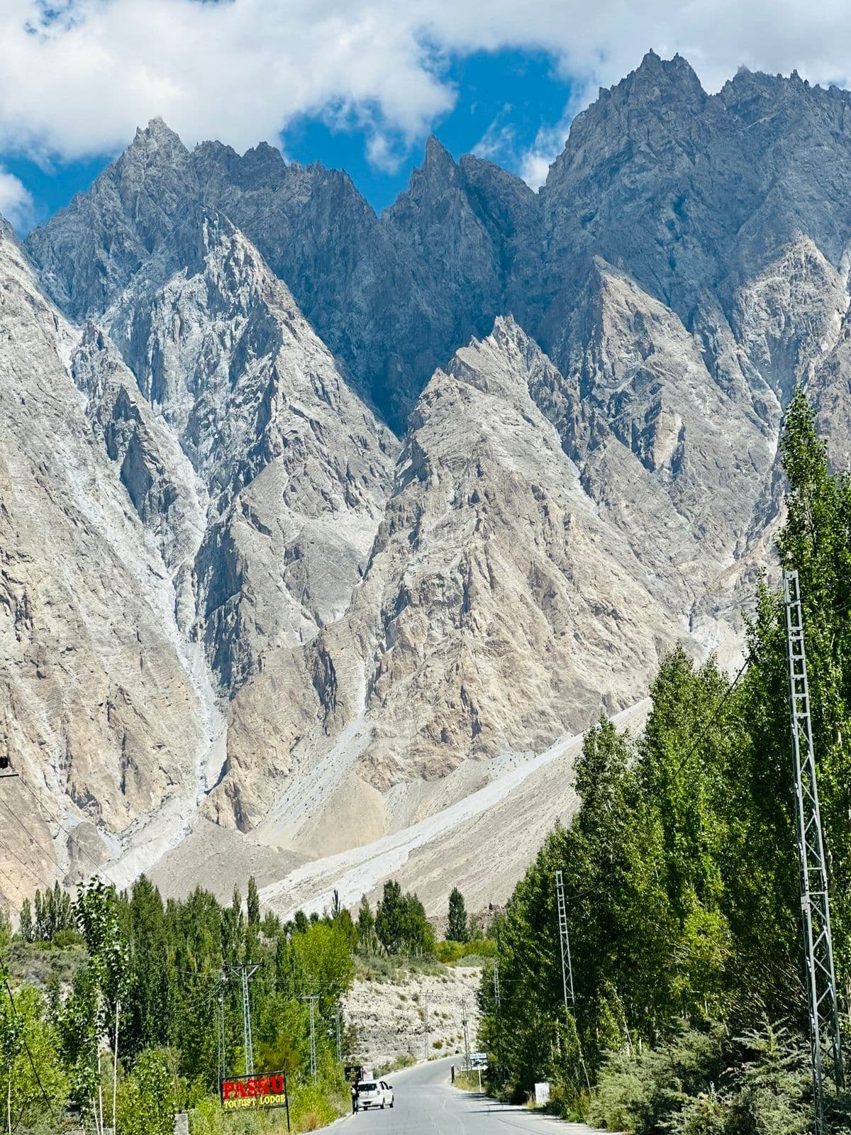 Passu Cones mountain peaks in Hunza